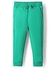 Cotton Knit Full Length Solid Color Lounge Pants - Sea Green