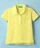 UCB Knit Half Sleeves Solid Color Polo T-Shirt - Yellow
