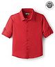 UCB Cotton Woven Full Sleeves Solid Colour Shirt - Red