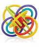 Magicwand Sensory Baby Teether Tube Ball Loopi Toy for New Borns 100% Safe & Non-Toxic  Pack of 1  Multi-Colored