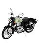 Magicwand Die-Cast Metal 1:15 Scale Royal Enfiield Motorcycle with Interchangeable Tanks,Moving Handle & Pull Back Action Pack of 1  Many Colors