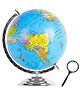 Magicwand STEM & STEAM Educational,Decorative Spinning Political Educational Laminated Rotating World Globe MADE IN INDIA  10
