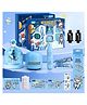 Magicwand Battery Operated Pencil Sharpener,Electric Eraser,Vacuum Cleaner Stationery Set with 10 Eraser Refills for Kids,Adults for Home Office School - Blue