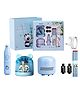 Magicwand Battery Operated Pencil Sharpener,Electric Eraser,Vacuum Cleaner Stationery Set with 10 Eraser Refills for Kids,Adults for Home Office School Tortilla - Blue