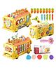 Magicwand Intelectual Montessori Musical Carrot Harvest,Fishing Shape Sorter Educational School Bus with 11 Functions  with Display Box for Toddlers Pack of 1 Bus  Multi-Colored