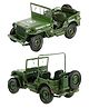 Magicwand 1:18 Scale Die-Cast  Willlys Tactical Jeeep] With Openable Bonnet,Roof,Front Windscreen & Working Steering  Pack Of 1]