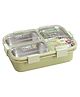 Attro Stainless Steel  Lunch Box with 3 Compartment & Inner Container - Light Green