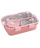 ATTRO Jupiter 3 Compartment Stainless Steel Lunch Box - Pink