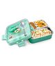 Attro Stainless Steel Lunch Box with 3 Compartment Inner Container & Spoon  - Sea Green