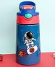 PDD Falcon Sippy Water Bottle for School Kids | Stainless Steel Insulated Spout Sipper Bottle for Boys & Girls | Leak-Proof Bottle Stays Hot Upto 12hrs & Cold Upto 24hrs ISI Certified (Dark Blue) - 350 ml