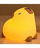 Sanjary Capybara Night Light Gifts, Cute Silicone Capybara Nightlights for Kids, LED Touch Lamp, Portable Rechargeable Children's Room Light color design may vary