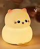 SANJARY Cute Cat Night Light, Portable Rechargeable Silicone Lamp with 3 Brightness Levels for Kids color design may vary