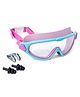 ROVARS Free Size Swimming Goggles - Pink & Light Blue