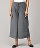 The Mom Store Cotton Solid Maternity Palazzo - Grey