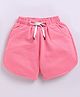 Kidcity Cotton Loopknit Solid Shorts - Light Pink