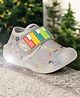 Lil Lollipop Piano Keys Applique Detailed LED Shoes - Grey