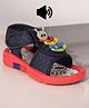 Lil Lollipop Caterpillar Designed Musical Sandals - Navy Blue