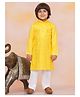 KID1 Rayon Cotton Full Sleeves Mirror Work Detailed Sequins Embellished Kurta Pyjama Set - Yellow