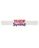 Aye Candy You Are My Squishy Text Embroidered Headband - Purple & Red