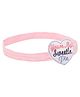 Aye Candy Heart Applique Detailed & You Are My Sweetie Pie Text Embroidered Headband - White