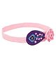 Aye Candy Floral Applique Detailed & Peacock Embroidered Headband - Purple & Pink
