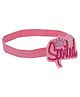 Aye Candy Spoiled Text Embroidered Headband - Pink
