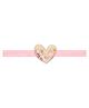 Aye Candy Heart Designed Headband - Pink Gold Teal & Yellow