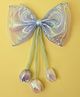 Aye Candy Bow Designed Alligator Clip - Blue