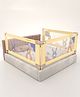 BAYBEE Baby Bed Rail Guard for Baby Toddlers Safety, Portable Kids Bed Rail Safeguard Fence with Adjustable Height | Foldable Single Side Bed Protector for Newborn Baby (Pack of 3, Beige, 200x80cm)