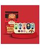 Clapstore Rhyme House Montessori Busyboard Toy With Interactive Features Sensory Toy For Toddlers 1-6 Years Hand-Eye Coordination & Fine Motor Skills Development Travel-Friendly Learning Toy, Beige
