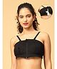 The Mom Store Cotton Woven Solid Nursing Pumping Hands Free Bra - Black