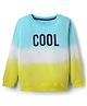 Pine Kids Cotton Knit Full Sleeves Sweatshirt With Color Block Design - Multicolor