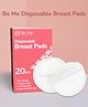 BE ME Skin Friendly| Leakproof & High Absorbent| Ultra Thin, Soft Disposable Maternity Nursing Breast Pad - Pack of 20