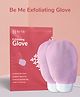 BE ME Exfoliating Scrub Glove| Loofah For Men & Women| Removes Dead Skin & Impurities - Baby Pink (Pack of 2)