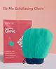 BE ME Exfoliating Scrub Glove| Loofah For Men & Women| Removes Dead Skin & Impurities - Mint (Pack of 2)