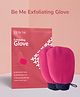 BE ME Exfoliating Scrub Glove| Loofah For Men & Women| Removes Dead Skin & Impurities - Hot Pink (Pack of 2)