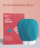 BE ME Exfoliating Scrub Glove| Loofah For Men & Women| Removes Dead Skin & Impurities - Cyan (Pack of 2)