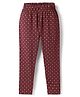 Evimo Single Jersey Knit Full Length Printed Leggings - Black
