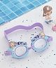 Yellow Bee Disney Silicon Frozen Elsa Swimming Goggles with Purple Strap and Floral Crown Design for Girls  Blue & Purple