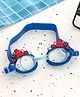 Yellow Bee Marvel Spider-Man Swimming Goggles with 3D Heroic Web Design - Blue
