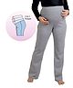 UZAZI Knit Solid High Waist Maternity Pant - Grey Melange