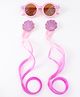 Babyhug Free Size Hair Accessories Combo Set With Sea Lif Applique - Pink