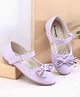 Cute Walk by Babyhug Ballerina Velcro Closure with Bow Applique - Purple