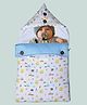Fabrify 3 In 1 Baby Sleeping Bag And Carry Nest | Cotton Bedding Set For Infants And New Born Baby | Portable And Travel Friendly | 0-6 Months (Car-2)