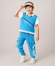 OLLINGTON ST. Cotton Multipack Set of Half Sleeves T-Shirt & Joggers with Inner Polo T-shirt -Blue