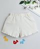 BABY NATION Cotton Striped Shorts - Cream