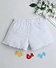 BABY NATION Cotton Striped Shorts - Grey