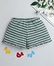 BABY NATION Cotton Striped Shorts - Green