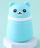 Powder Puff with Box Holder Bear Shaped Soft Head - Blue