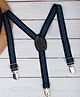 Arendelle Striped Clip On Suspenders - Blue